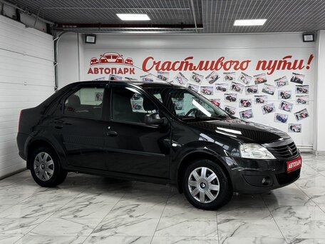 2010 Renault Logan I Рестайлинг, чёрный, 459000 рублей, вид 1