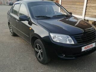 2013 Lada (ВАЗ) Granta I, чёрный, 380000 рублей, вид 4