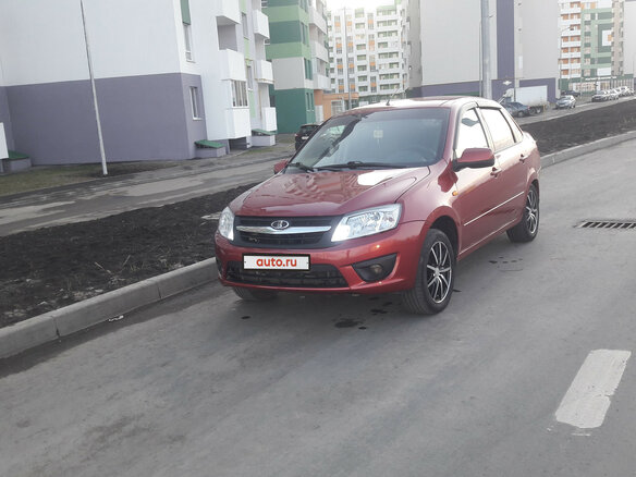 2013 Lada (ВАЗ) Granta I, красный - вид 2