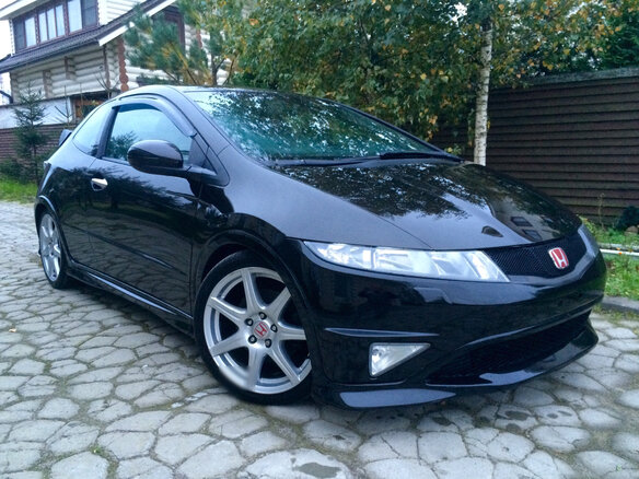 2008 Honda Civic Type R VIII Рестайлинг, чёрный