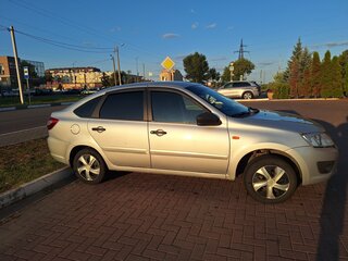 2015 Lada (ВАЗ) Granta I, серебристый, 360000 рублей, вид 3
