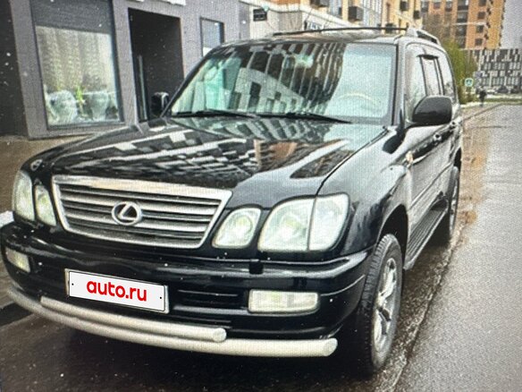 2004 Lexus LX 470 II Рестайлинг, чёрный, 2100000 рублей - вид 1