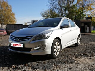 2016 Hyundai Solaris I Рестайлинг, серебристый, 1150000 рублей, вид 3