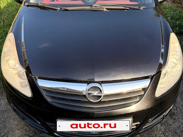 2007 Opel Corsa D, чёрный, 400000 рублей