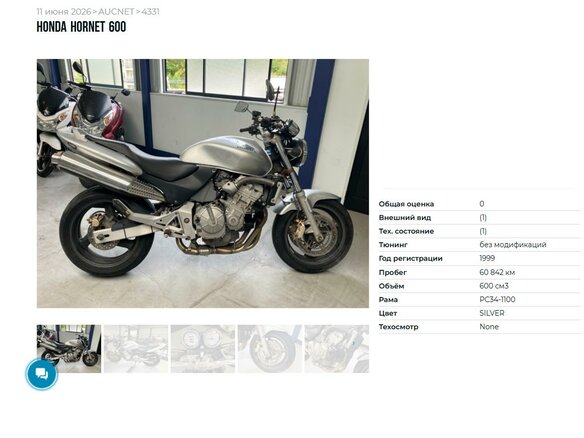 1999 Honda CB 600F Hornet, серебристый, 397000 рублей - вид 5