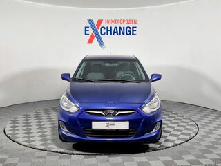 2013 Hyundai Solaris I, синий, 639000 рублей, вид 2