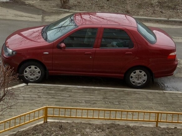 2012 Fiat Albea I Рестайлинг, красный, 530000 рублей