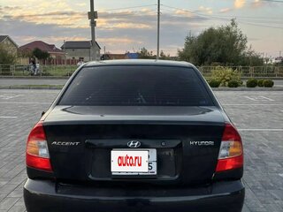2006 Hyundai Accent ТагАЗ II, чёрный, 400000 рублей, вид 2