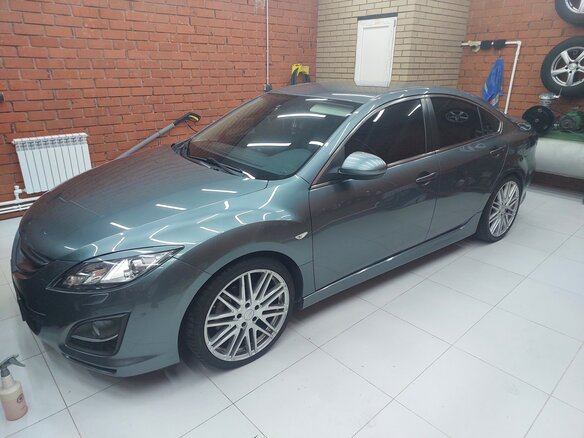 2012 Mazda 6 II (GH) Рестайлинг, серый, 1300000 рублей - вид 3