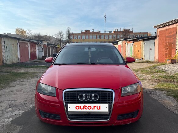 2005 Audi A3 II (8P) Рестайлинг 1, красный, 450000 рублей