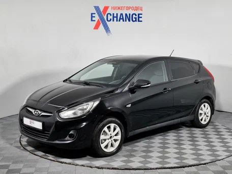 2011 Hyundai Solaris I, чёрный, 550000 рублей, вид 1
