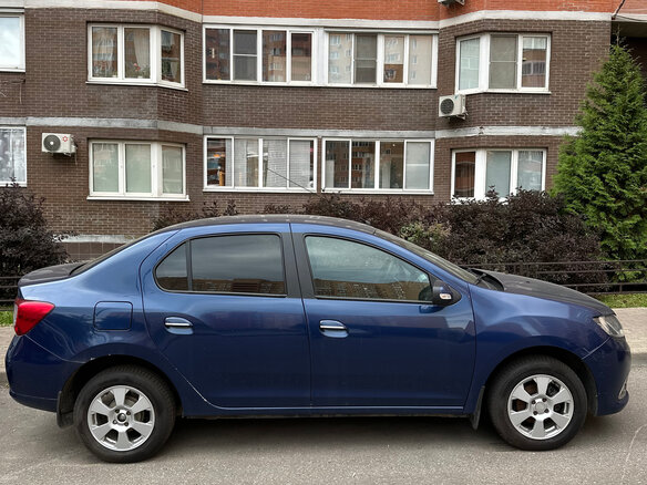2015 Renault Logan II, синий, 850000 рублей - вид 5