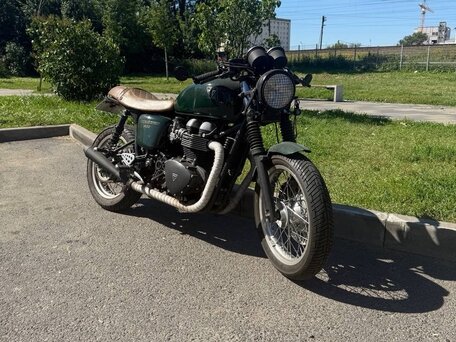 2014 Triumph Thruxton, зелёный, 599000 рублей, вид 2