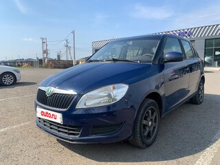 2012 Skoda Fabia II Рестайлинг, синий, 370000 рублей, вид 2