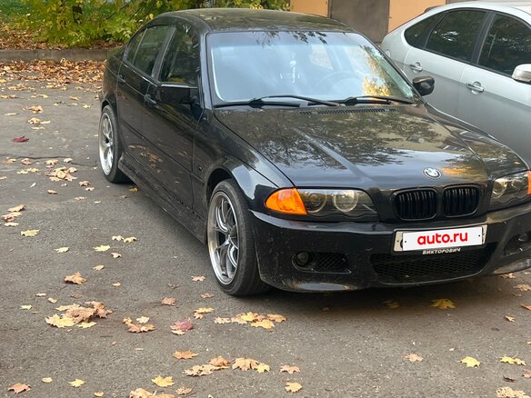 1998 BMW 3 серии 318i IV (E46), чёрный, 550000 рублей - вид 1