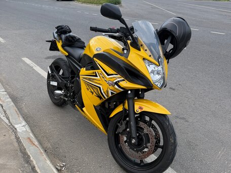 2009 Yamaha XJ6 (FZ6R), жёлтый, 450000 рублей, вид 2