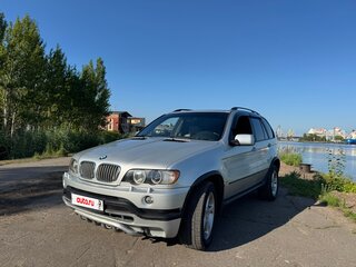 2001 BMW X5 3.0i I (E53), серебристый, 800000 рублей, вид 1