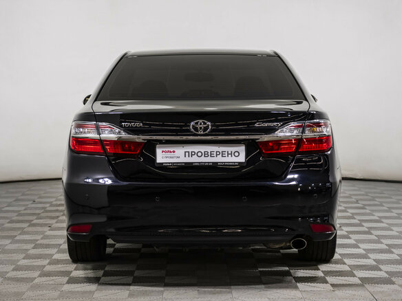 2016 Toyota Camry VII (XV50) Рестайлинг, чёрный, 1947000 рублей - вид 5