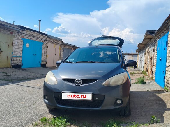 2009 Mazda 2 II (DE), серый, 575000 рублей - вид 1