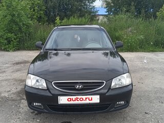 2008 Hyundai Accent ТагАЗ II, чёрный, 390000 рублей, вид 1