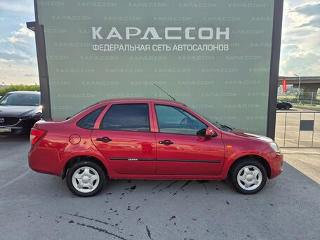 2013 Lada (ВАЗ) Granta I, красный, 380000 рублей, вид 4