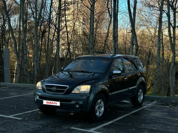 2004 Kia Sorento 4-speed I, чёрный, 495000 рублей