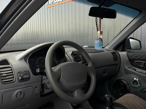 2008 Hyundai Accent ТагАЗ II, чёрный - вид 5