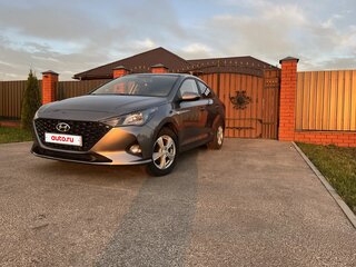 2021 Hyundai Solaris II Рестайлинг, серый, 1450000 рублей, вид 4
