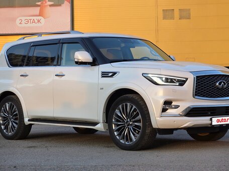 2019 Infiniti QX80 I Рестайлинг 2, белый, 5000000 рублей, вид 1