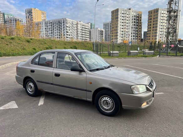 2008 Hyundai Accent ТагАЗ II, бежевый, 350000 рублей - вид 5