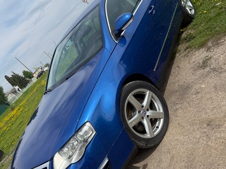 2007 Volkswagen Passat B6, синий, 1100000 рублей, вид 3