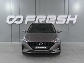 2021 Hyundai Solaris II Рестайлинг, коричневый, 1629000 рублей, вид 3