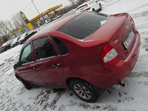2006 Lada (ВАЗ) Kalina I, красный, 255000 рублей - вид 5