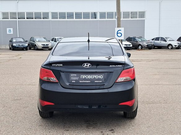 2014 Hyundai Solaris I Рестайлинг, чёрный, 820000 рублей - вид 5