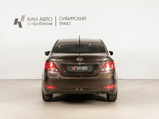 2015 Hyundai Solaris I Рестайлинг, коричневый, 1045000 рублей, вид 4