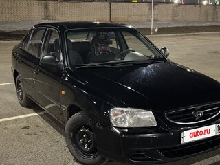 2011 Hyundai Accent ТагАЗ II, чёрный, 375000 рублей, вид 2