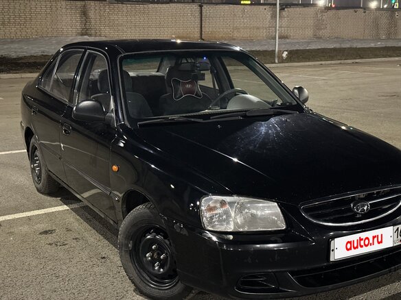 2011 Hyundai Accent ТагАЗ II, чёрный, 375000 рублей - вид 1