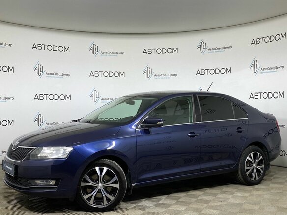 2017 Skoda Rapid I Рестайлинг, синий, 1097700 рублей - вид 7