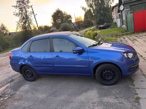 2019 Lada (ВАЗ) Granta I Рестайлинг, синий, 635000 рублей - вид 9