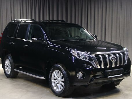 2016 Toyota Land Cruiser Prado 150 Series Рестайлинг 1, чёрный, 3099000 рублей, вид 3