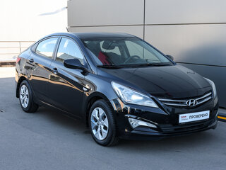 2015 Hyundai Solaris I Рестайлинг, чёрный, 949000 рублей, вид 3