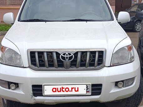 2004 Toyota Land Cruiser Prado 120 Series, белый, 1480000 рублей, вид 1
