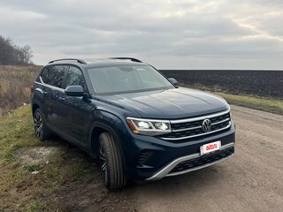 2022 Volkswagen Atlas I Рестайлинг, синий, 3900000 рублей, вид 5