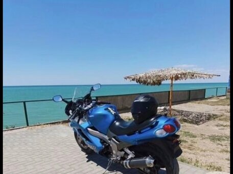 2002 Kawasaki ZZR 1200, синий, 500000 рублей, вид 1