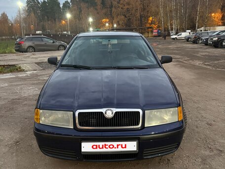 2002 Skoda Octavia I (A4) Рестайлинг, синий, 285000 рублей, вид 1
