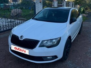 2014 Skoda Superb DSG II Рестайлинг, белый, 899000 рублей, вид 1
