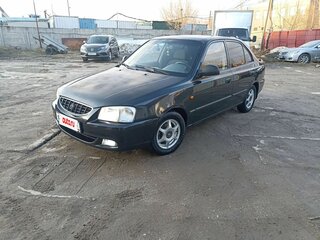 2005 Hyundai Accent ТагАЗ II, чёрный, 400000 рублей, вид 2