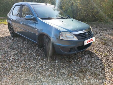 2010 Renault Logan I Рестайлинг, синий, 450000 рублей, вид 3
