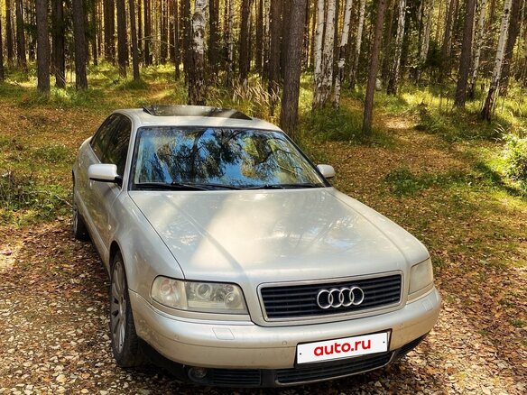 2001 Audi A8 I (D2) Рестайлинг, серый, 800000 рублей - вид 4