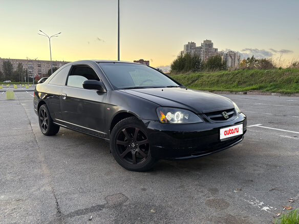 2001 Honda Civic VII, чёрный, 435000 рублей
